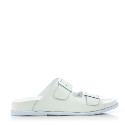 Women`s Flat Slippers VERANO-030.24.059  ALL WHITE