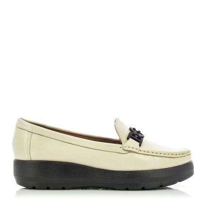 Women`s moccasins WIRTH-50681 LOCANDA VEGETAL OFF WHITE