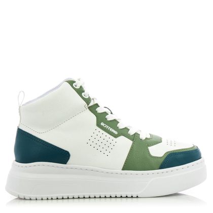 Women`s Sneakers BOTTERO-346005 BRANCO/VERDE