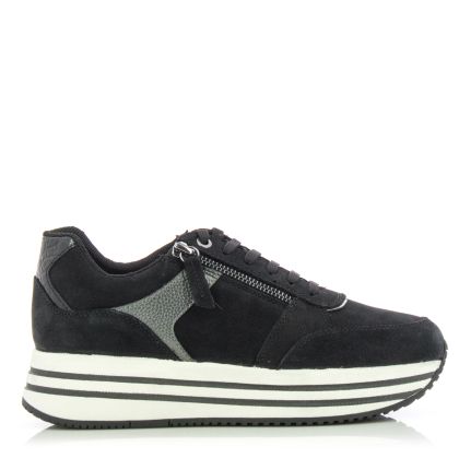 Women`s Sneakers GEOX-D36QHA D KENCY BLACK/GUN