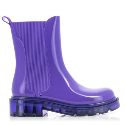 Women`s Rubber Boots PETITE JOLIE-PJ6782 J-LASTIC  PURPLE/TRANSLUCENT PURPLE