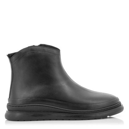 Women`s Flat Ankle Boots-401 EASY STEP BLACK