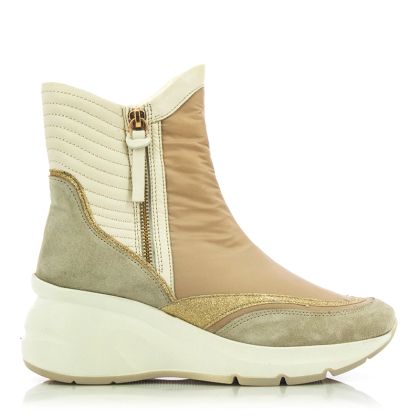 Women`s Sports Ankle Boots CARLO FABIANI-23901 CREMA COMBI