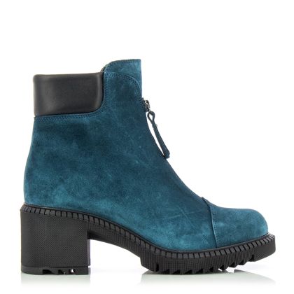 Women`s Boots On CARLO FABIANI-107727 VELOUR BLU NIGHT