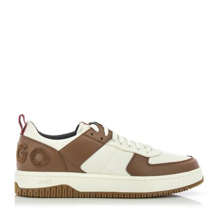 Men`s Sneakers HUGO-50503032 KILIAN_TENN_MXMT  OPEN BROWN