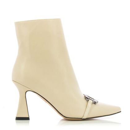 Women`s Boots On QUEEN HELENA-K3277  BEIGE PU