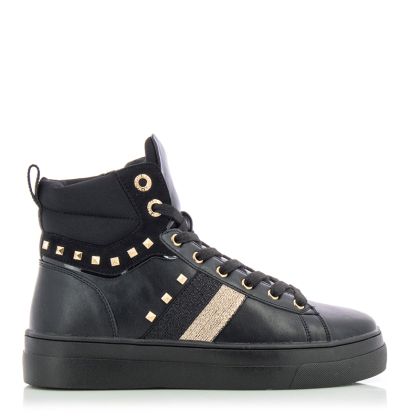 Women`s Sneakers Gold&Gold-GB131 -NERO