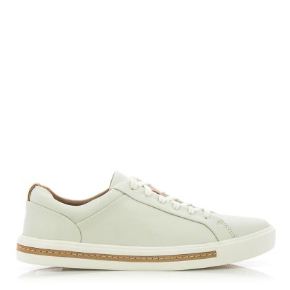 Дамски Сникърс  CLARKS - 26140168 UN MAUI LACE WHITE LEATHER