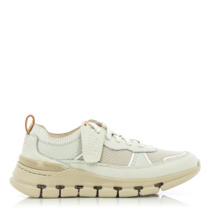 Women`s Skeakers CLARKS-26176408 NATURE X COVE OFF WHITE COMBI