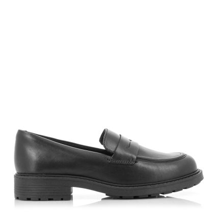 Women`s Loafer CLARKS-26174786 ORINOCO2 PENNY BLACK LEATHER