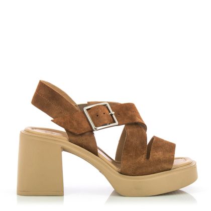 Women`s Sandals On Top CARLO FABIANI-247-3122 VICKY HEEL CAMEL