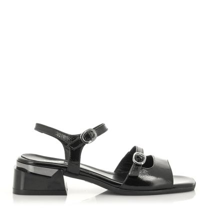 Women`s Sandals On Top CARLO FABIANI-040-559-1 INGRID BLACK PATENT