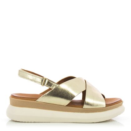 Women`s Sandals On Platform CARLO FABIANI-030-139-2626 TANCA MTL. GOLD