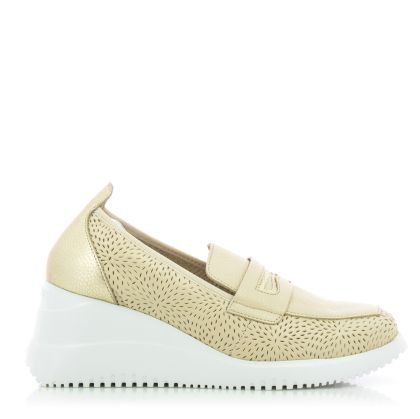 Women`s Platform Shoes WONDERS-G-6624 COSLADA CREAM