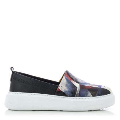 Women`s Sneakers VENEZIA-446-45603 LEATHER BLACK