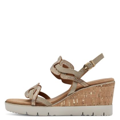 Women`s Platform Sandals TAMARIS-1-28355-42-333 ALMOND