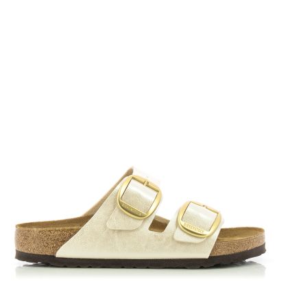 Дамски Чехли Комфорт BIRKENSTOCK - 1020032 ARIZONA BIG BUCKLE GRACEFUL PEARL WHITE