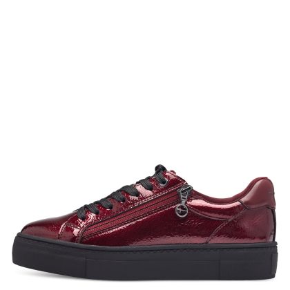 Woman`s Sneakers TAMARIS-1-23313-41-580  BORDEAUX PAT.