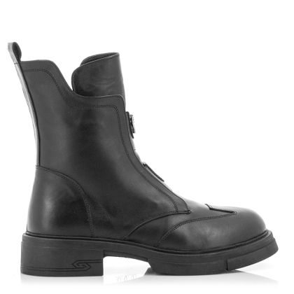 Women`s Flat Ankle Boots CARLO FABIANI-154-98 BLACK