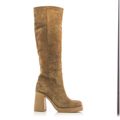 Women`s Heeled Boots CARLO FABIANI-362-1150 CAMEL