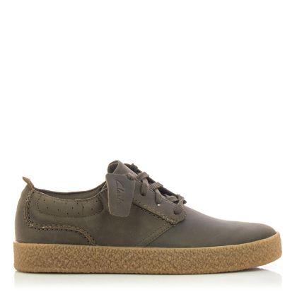 Мъжки Сникърс CLARKS - 26174537 STREETHILLLACE DARK OLIVE