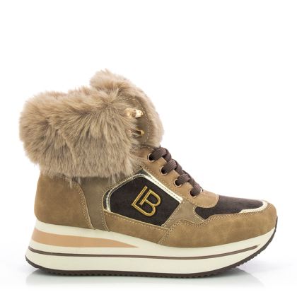 Дамски Боти На Платформа LAURA BIAGIOTTI-8700 KHAKI