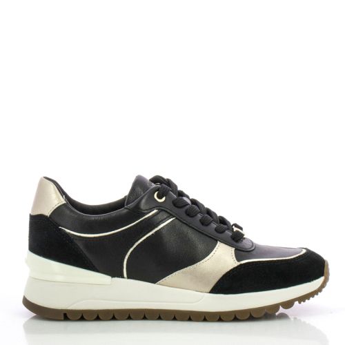 Womwn`s Sneakers GEOX-D5500A D DESYA BLACK/LT GOLD