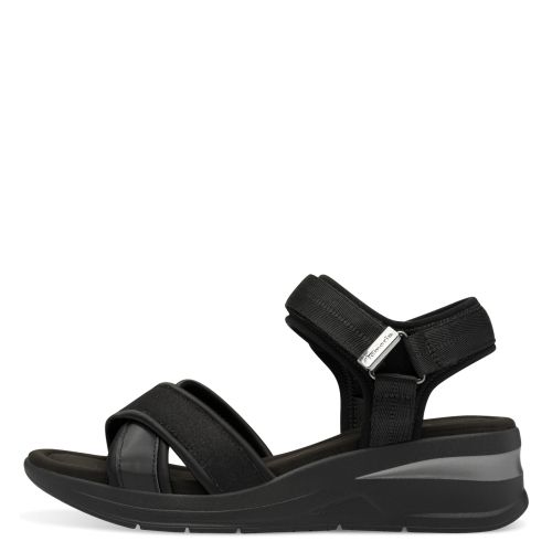 Дамски Сандали На Платформа TAMARIS - 1-28262-44-001 BLACK