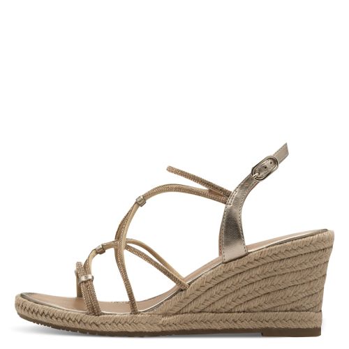 Дамски Сандали На Платформа TAMARIS - 1-28345-44-900 BRONCE