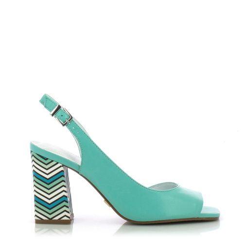 Дамски Сандали На Ток DONNA ITALIANA-10861-619-498 PISA NEW  AQUA