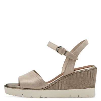 Women`s Sandals On Platform TAMARIS-1-28360-44-179 CHAMPAGNE
