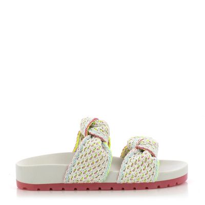 Дамски Плажни Чехли PETITE JOLIE - PJ7315 KNIT FLAT OFF WHITE