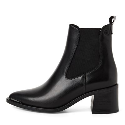 Дамски Боти На Ток TAMARIS - 1-25301-45-003 BLACK LEATHER