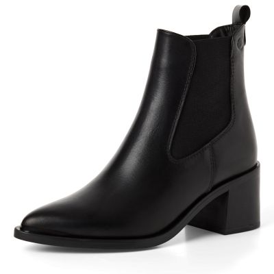 Дамски Боти На Ток TAMARIS - 1-25301-45-003 BLACK LEATHER