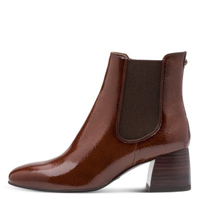 Дамски Боти На Ток TAMARIS - 1-25327-45-305 COGNAC