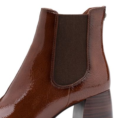 Дамски Боти На Ток TAMARIS - 1-25327-45-305 COGNAC
