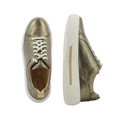 Дамски Сникърс CLARKS - 26178843 HOLLYHOCK WALK METALLIC