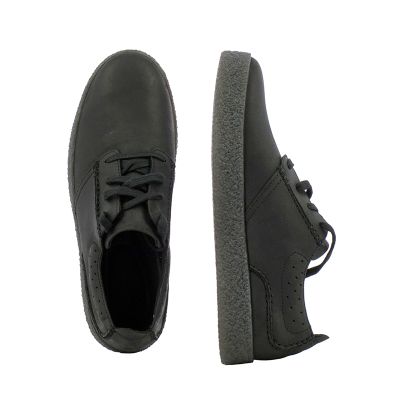 Мъжки Сникърс CLARKS - 26179705 STREETHILLLACE BLACK LEATHER