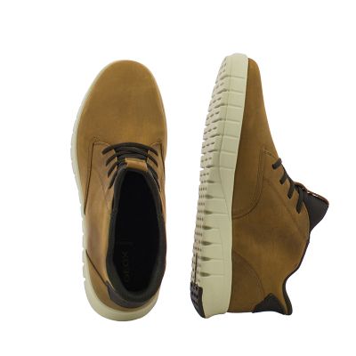 Мъжки Ежедневни Боти GEOX-U56MAB U FLEXTRIDE PLUS LIGHT BROWN