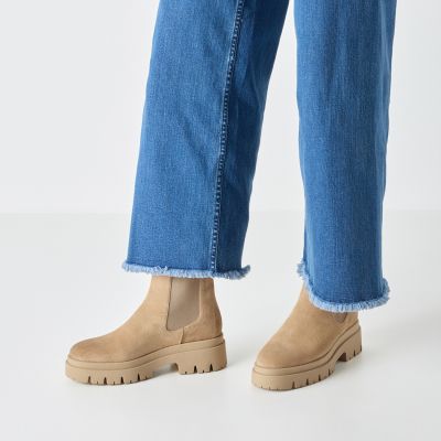 Дамски Равни Боти TAMARIS-1-25992-41-401 BEIGE SUEDE