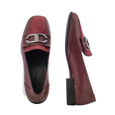 Дамски Мокасини VERONELLA-045-5433  BORDO