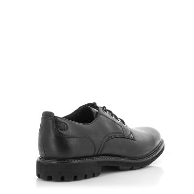 Мъжки Ежедневни CLARKS - 26173434 BATCOMBE TIE BLACK LEATHER