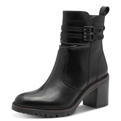 Дамски Боти На Ток TAMARIS - 1-25383-45-003 BLACK LEATHER