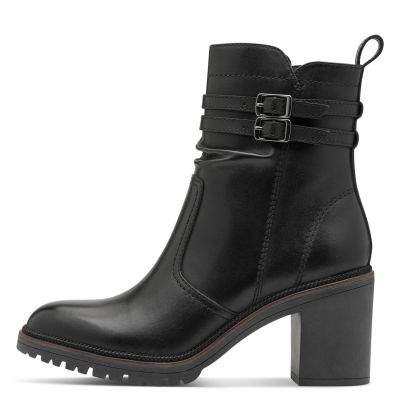 Дамски Боти На Ток TAMARIS - 1-25383-45-003 BLACK LEATHER