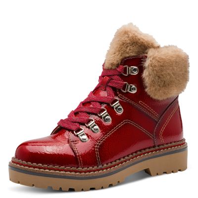 Дамски Равни Боти TAMARIS - 1-26264-43-524 RED PATENT