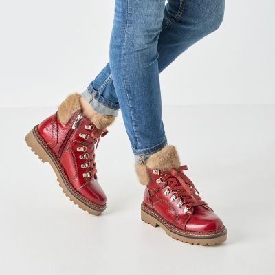 Дамски Равни Боти TAMARIS - 1-26264-43-524 RED PATENT