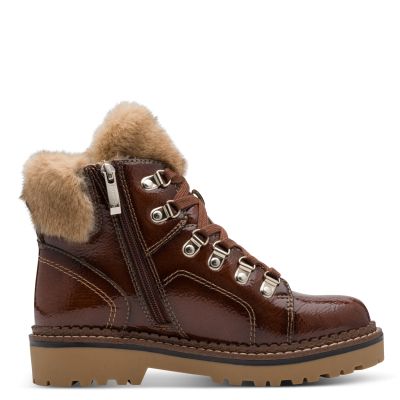 Дамски Равни Боти TAMARIS-1-26264-43-359 BROWN PATENT