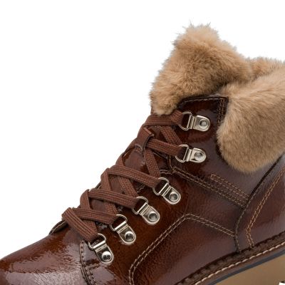 Дамски Равни Боти TAMARIS-1-26264-43-359 BROWN PATENT