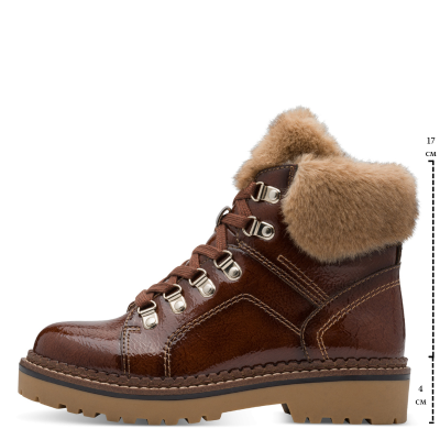 Дамски Равни Боти TAMARIS-1-26264-43-359 BROWN PATENT