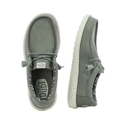 Мъжки Ежедневни HEY DUDE - 40700-007 WALLY STRETCH LIGHT GREY